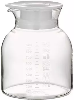 Фруктовый уксус из термостойкого стекла iwaki 1 л и T7314V-W белый