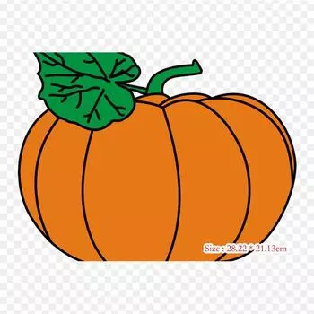 Фрукты и овощи, овощи, тыква, термопереносная печать, виниловые нашивки, наклейки для одежды, аппликации «сделай сам», моющиеся нашивки