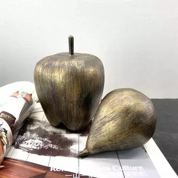 Фрукты из смолы медного цвета, груши, яблоки, мягкая мебель, комнаты для образцов, цветочная утварь, обеденные столы, учебные кабинеты, соответствующий реквизит и украшения