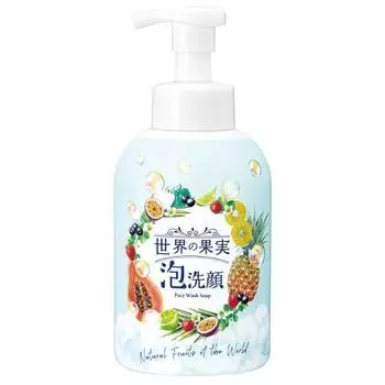 Фрукты мира Освежающая пенка для умывания лица Очищающее средство для лица Очищение пор Без добавок Большая емкость Ферменты папаина Чистка лавы Crackle
