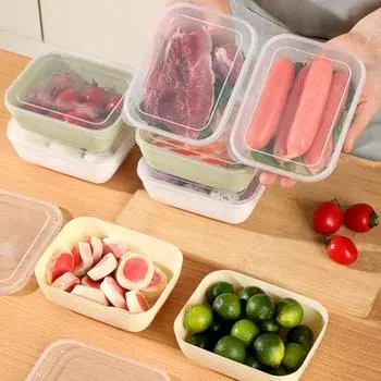 Фрукты Овощи Свежесть Контейнер 500мл Ланч-бокс Прочный Контейнер Для Хранения Пищи