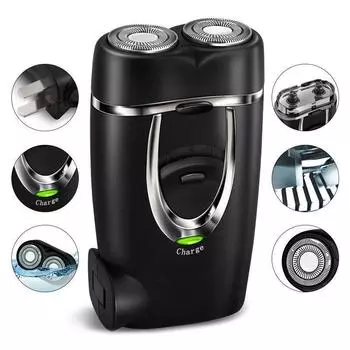 FS711 мужская бритва с двойной головкой, двойная плавающая бритва, независимая плавающая бритва для бритья и удаления волос, мужской подарок (Выдвижная вилка США)