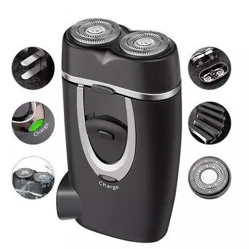 FS711 мужская бритва с двойной головкой, двойная плавающая бритва, независимая плавающая бритва для бритья и удаления волос, мужской подарок (Выдвижная вилка США)