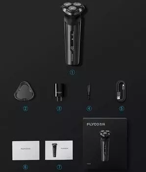 FS928/FS929 Мужская интеллектуальная электробритва с возможностью полного мытья тела, быстрая зарядка, 1 час, 90, длительный срок службы