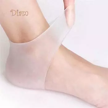 FS 1 пара практичных силиконовых носков на пятке для защиты потрескавшейся кожи ног, рукавов для ухода