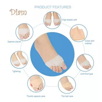 FS 1 пара, разделитель большого пальца ноги, корректор бурсита, силиконовый обезболивающий инструмент для ухода за ногами