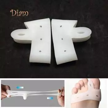 FS 2 шт. силиконовый разделитель пальцев ног Hallux Valgus выпрямитель косточка рельеф мягкие подушечки уход