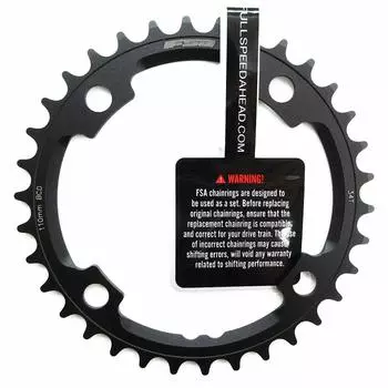 FSA Велосипедные детали Передняя звезда CR RD A9 110x34 N11 WB139 PBOX/SLK 371-0086002050 чёрный