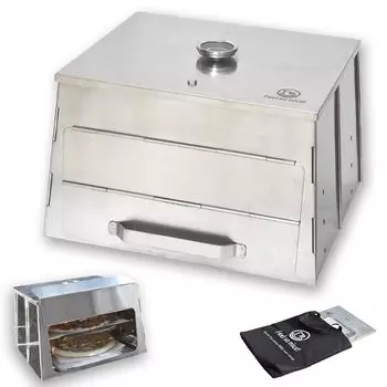 FSN Pizza Oven Компактная печь для барбекю, барбекю, уличная гриль-печь, сковорода, складная посуда из нержавеющей стали, костровая подставка, хранение для кемпинга