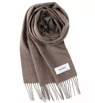 FT33 Finest Cashmere Basic Wave Cashmere Scarf Plain [GILDARA] 100% мужской женский (Мокко (Ф202))