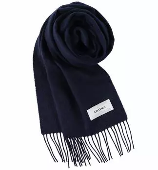 FT33 Finest Cashmere Basic Wave Cashmere Scarf Plain [GILDARA] 100% мужской женский (военно-морской флот (Y3894))