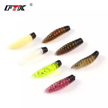 FTK 10 шт. длина 2,5 см червь карп рыболовная приманка набор искусственные рыболовные снасти