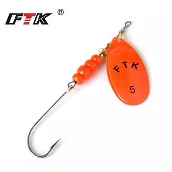 FTK 1 шт., одинарный крючок для рыбалки, разные цвета, приманка для окуня, 4,1 г, 5,0 г, 7,8 г, 10,5 г, 15,0 г, длина 7,2 см, 8 см, 8,8 см, 9,8 см, 10,5 см 1# разноцветный