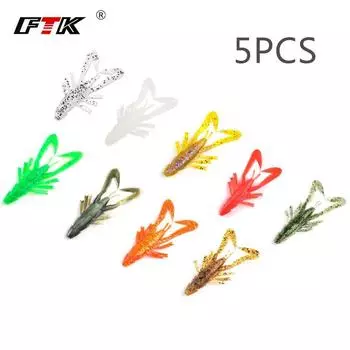 FTK 5 шт. 8,5 см 4,8 г рыболовная приманка для окуня и карпа червь мягкая рыболовная приманка рыболовные снасти аксессуары