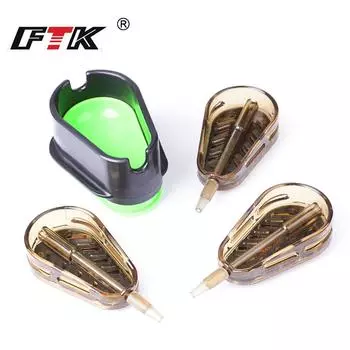 FTK Carp Bait 30-80 г разного веса Cage Mix Free 1 шт. Форма Металлическая кормушка Грузило Искусственная приманка Аксессуары 30+40+50