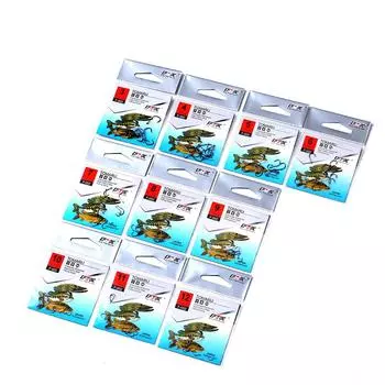 FTK черный, 50 шт., 1 шт., игрушечный крючок, японский крючок, YSN, колючий крючок, держатель для наживки, рыболовные снасти нахлыстом, AD, заостренное кольцо, карповый крючок GAC