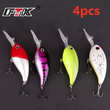 FTK Набор рыболовных приманок из 4 предметов — для окуня и форели 4pcs-1#