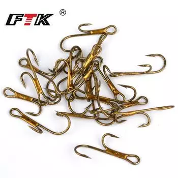 FTK Золотой длинный крючок без травы 1,4-2,7 см, двойной стержень, рыболовный крючок, двойной крючок, рыболовные снасти, 20 шт., мягкая приманка 2#