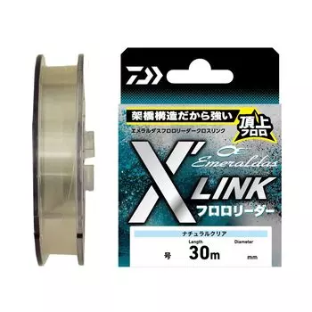 Фторуглеродная леска DAIWA Emeraldas Fluoro Leader Cross Link 30м 2 Натуральный №