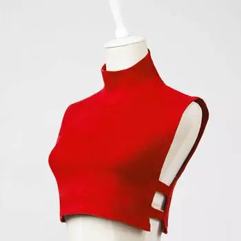 Fu Daiyi 002 универсальная поддельная бархатная рубашка с высоким воротником, теплая, темпераментная рубашка, однотонный поддельный воротник для матери