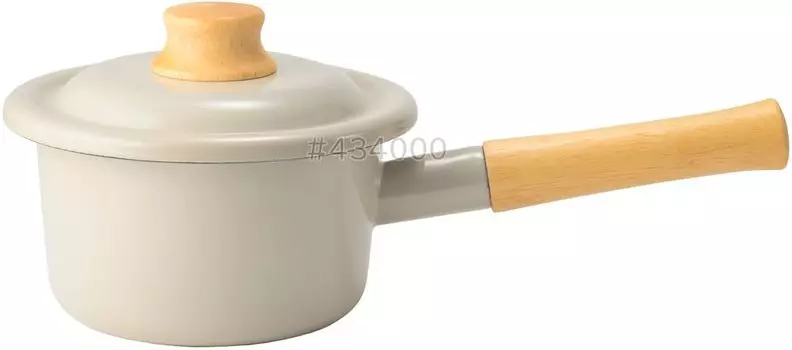 Фуджи эмалированный хлопок плюс молочный хлеб 14 см серо-бежевый CTP-14M.GG