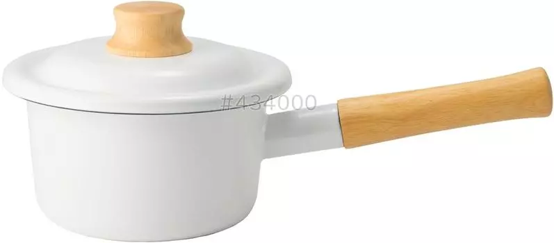 Фуджи эмалированный хлопок плюс молочный хлеб 14 см белый CTP-14M.W