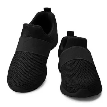 Детская дышащая обувь Fujeak Спортивная повседневная обувь для мальчиков Кроссовки для тенниса для детей Кроссовки для бега для мальчиков Кроссовки для бега на открытом воздухе 32 чёрный