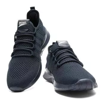 Fujeak Casual Ultralight Men s Sneakers Breathable Mesh Running Shoes for Men Trendy Plus Size Footwear Non-slip Sports Shoes 43 темно-синий