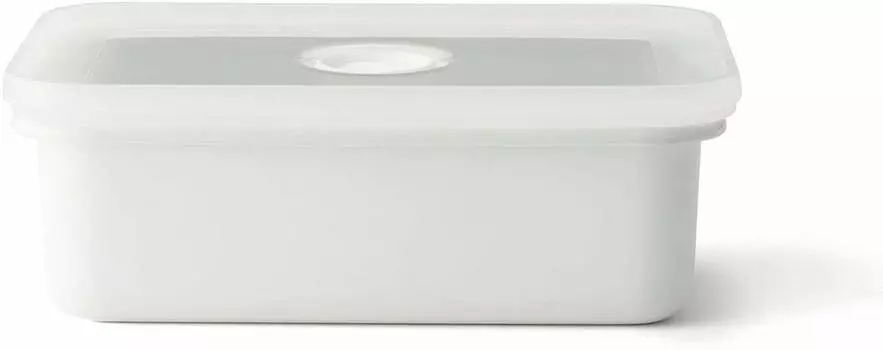 Эмалированный контейнер для масла Fuji Enamel Butter Case 200 г N-200 белый