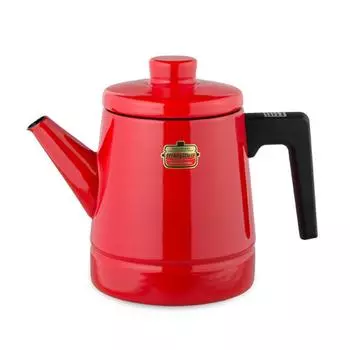 Fuji Enamel Coffee Pot Solid Red 1.6L SD-1.6CP R
