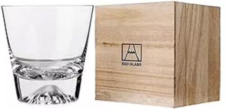 Fuji Glass Tumbler Rock Locking Traditional Wooden Box As a wedding celebration [MORNING PLACE] Mt. (Fuji)