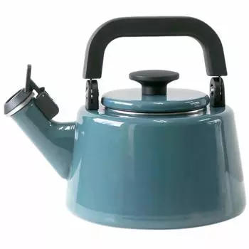 Fuji Horo CTN-2.1WK.SB Whistling Kettle, Induction Compatible, Cotton, 0.7 gal (2.1 L), Smoke Blue