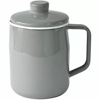 Fuji Horo Oil Pot, 3.3 gal (1.0 L), Light Gray, Filto OP-1.0L LG