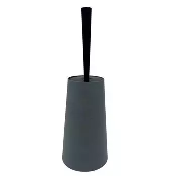 FUJIEI Dasper Style антибактериальная туалетная щетка дымчато-синего цвета диаметр 12 x высота щетка для чистки унитаза матовый цвет тонкий чехол в комплекте с крышкой черная щетка