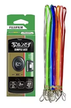 FUJIFILM Объектив с прикрепленной пленкой Utsurun стандартного типа Simple Ace 27 снимков Ранняя модель 1 комплект шейного ремня
