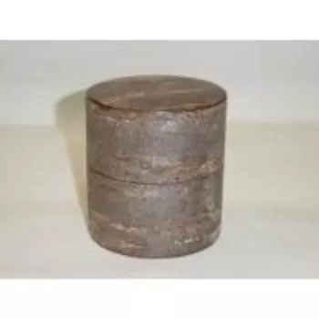 Fujiki Denshiro Shoten кожаная банка для чая из мраморной кожи 30290 (Плоский) серый