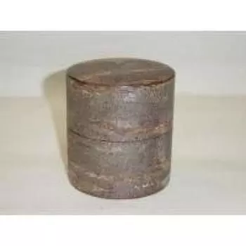 Fujiki Denshiro Shoten кожаная банка для чая из мраморной кожи 30290 (Плоский) серый