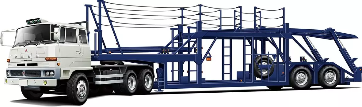 Fujimi Model 24TR1 Mitsubishi Fuso FV High Cab Tractor Transporter Gray 1/24 & 24TR-1 серый