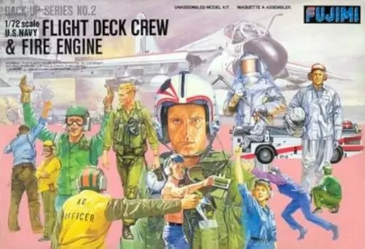 Fujimi Model Backup Series Fire Engine Deck Crew B-up-2 1/72 &