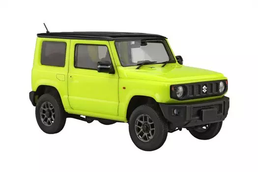 Модель автомобиля Fujimi NEXT Series Suzuki Jimny JB64 2-х тоновый автомобиль 1/24 № 17 EX-1 (Кинетическая желто-черная крыша) NX-17 EX-1 жёлтый