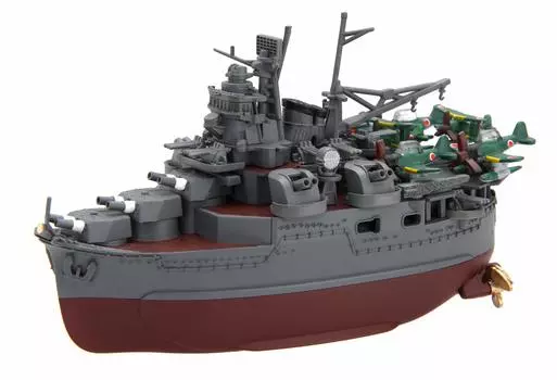 Fujimi Model Chibimaru Kantai Series Mogami Total Length 11cm Color Coded Plastic Model Chibimaru 9 No.9 Approx. Non-scale