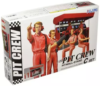Fujimi Model Garage Tool Series Pit Crew C F1 Pit Wall Stand 1/20 & No.25 GT-25