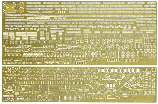 Fujimi Model Grade Up Parts Series Ship NEXT Japanese Navy Battleship Musashi Dedicated Etched Parts 1/700 No.111 Gup-111