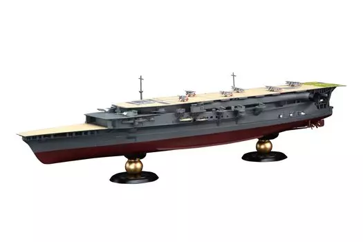 Fujimi Model Imperial Navy Series Japanese Navy Aircraft Carrier Kaga Flight Deck Full Hull Model 1/700 No.33 EX-1 Three-tier (with photo-etched