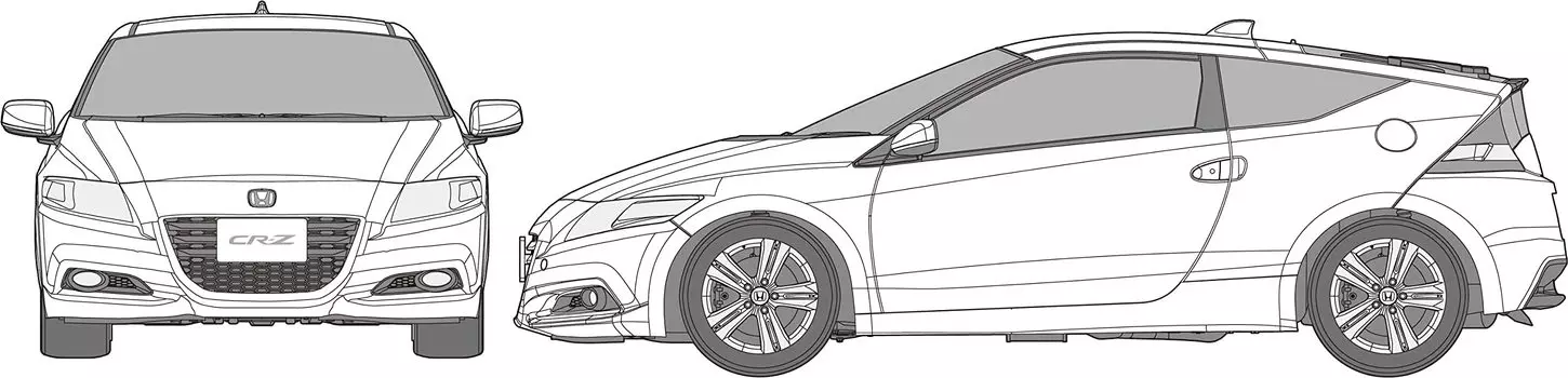 Fujimi Model Серия Inch Up 282 Honda 2011 Автомобиль года в Японии Памятный автомобиль Пластиковая модель (ФУДЗИМИ) 1/24 Нет. CR-Z белый