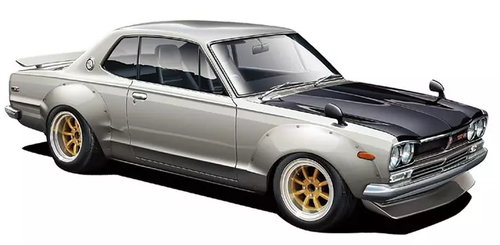 Fujimi Model Inch Up Series Skyline 2000 Full Works Specification 1/24 No.142 GT-R (KPGC10 type) ID-142