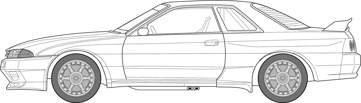 Fujimi Model inch up series Taisan STP 1993 1/24 No.314 GT-R (Skyline GT-R [BNR32 Gr.A specification]) ID-314