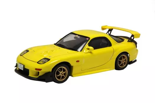 Fujimi Model Initial D Series FD3S Project D Кейсуке Такахаши 1/24 № 21 RX-7 ISD-21 жёлтый