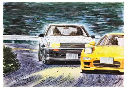 Fujimi Model Initial D Series Hachiroku Krebin Wataru Akiyama Plastic Model ISD6 1/24 No.6 ISD-6