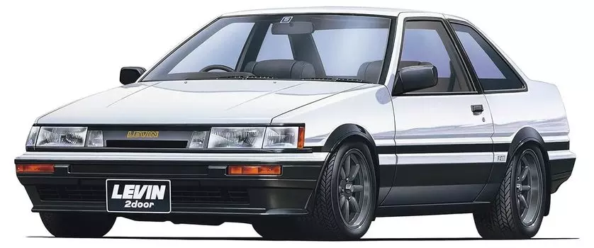 Fujimi Model Серия Inch Up Hachiroku Levin GTAPEX поздняя модель 1/24 №61 2-дверный 85 ID-61 белый